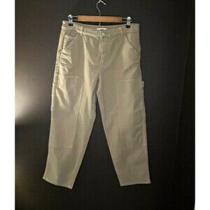 Mavi Luisa Women’s Cargo Utility Pants 30/27 Khaki Tencel Stretch Carpenter